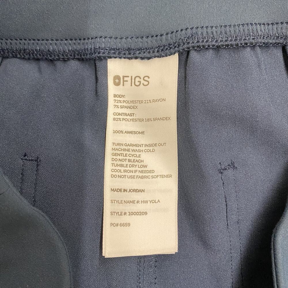 FIGS HW Yola High Waisted Scrub Pants Women’s Small Slate Blue Cargo Po 6659 - Picture 2 of 13